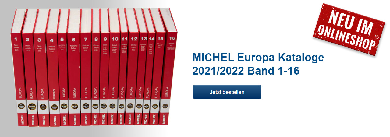 MICHEL Europa Kataloge 2021/2022 Band 1-16 - N E U !